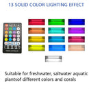 Aquarium cleaner 20W 1000L/H &15W/ 66LED RGBW aluminum shell bracket light 40CM/28-button control