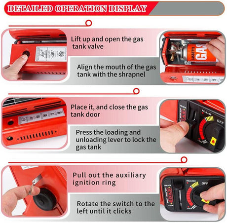 Portable Butane Gas Heater Cooker Camping Tent Outdoor Hiking Camper Survival AU