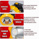 LED Miner Headlight 3000 LUX High Bright Waterproof Hard Hat Lamp Rechargeable