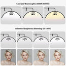 Half Moon Floor Fill Lamp for Salon Tattoo Eyelash Makeup Beauty LED Lash Light Black