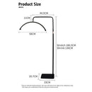 Half Moon Floor Fill Lamp for Salon Tattoo Eyelash Makeup Beauty LED Lash Light Black