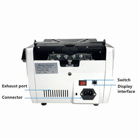 Australian Note Bill Money Cash Counter Machine with Value Count 4