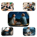 Portable 1L Cordless Electric Heated Lunch Box 16000mAh 60W 304 Stainless Steel Black& Gray