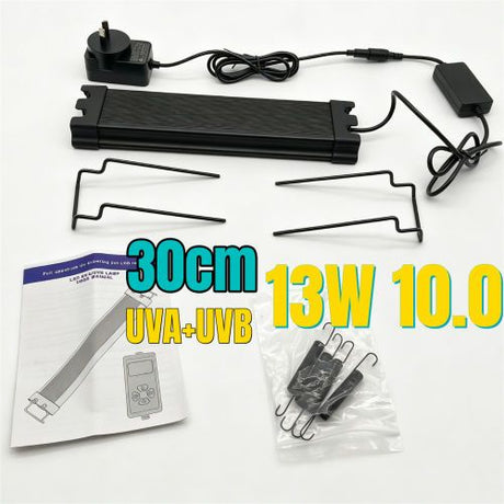 30cm Adjustable Reptile 10.0UVA UVB Lamps LED Light for Reptile Tanks Pet Lighting System
