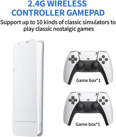 M15 40000+4K HDMI TV Video Game Stick Retro Gaming Console 2 Wireless Controller
