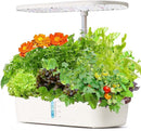 Hydroponics Plant Growing System 12 Pods Indoor Herb Garden Kit Led Light 4L WHITE