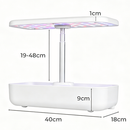 Hydroponics Plant Growing System 12 Pods Indoor Herb Garden Kit Led Light 4L WHITE