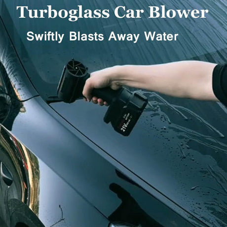 Cordless Blower Portable Handheld Electric Brushless Turbo Jet Fan w/2 Batteries
