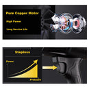 Stepless Cordless Leaf Blower w/2 Batteries Portable Handheld Turbo Jet Fan AU