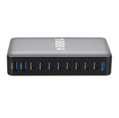 1000W GaN Fast Charging Station 10Ports USB&Type-C for iPhone, Laptops, MacBook