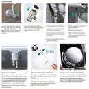 Toilet Bidet Seat Dual Nozzles Bidet Non Electric Toilet Water Sprayer Bathroom