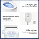 Electric Toilet Bidet Seat Cover Auto Massage Washlet Bathroom Warm Water Dry AU