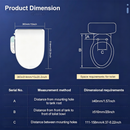 Electric Toilet Bidet Seat Cover Auto Massage Washlet Bathroom Warm Water Dry AU