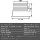 Solar Powered LED Flashing Beacon Light, 12-24V Amber Emergency Magnetic Warning Blue