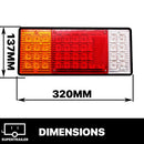 2X 44 LED Tail Lights Trailer Ute Caravan Truck Stop Indicator rear LAMP 10-30V