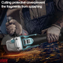 Brushless Cordless Angle Grinder With 2x Li-ion Battery Charger 125mm Combo Kit