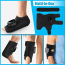 Black Cordless Ankle Heating Pad, Foot and Ankle Massager with Heat Foot Renew Triple