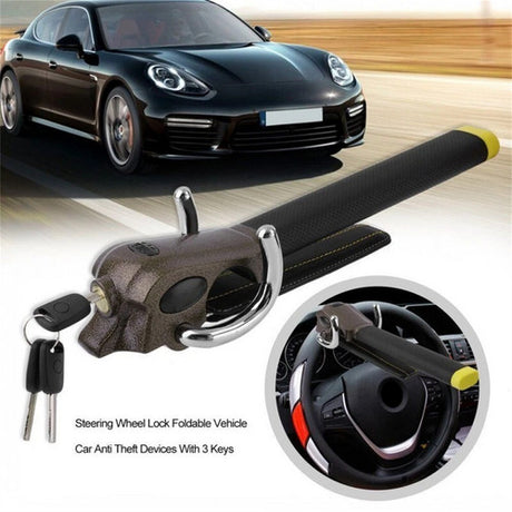 Car Steering Wheel Anti-theft Lock Foldable Anti-theft Security Car T-Lock