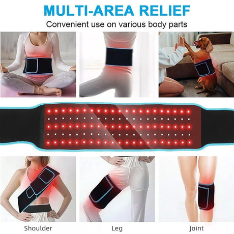 660nm Red Light & 850nm Infrared Light Therapy Wrap Pain Relief Health Care Belt