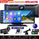 4K 10.26" Touch Dash Camera Cam Dual Car Recorder for CarPlay Android Auto
