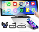 4K 10.26" Touch Dash Camera Cam Dual Car Recorder for CarPlay Android Auto