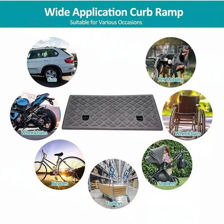 AU Heavy Duty Kerb Curb Ramp Threshold Ramps For Truck Wheelchair Car Motorbike