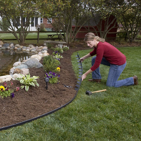 10M Fence Landscape Garden Lawn Edging Border Flexible Plant Grass Barrier