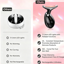 Rejuvenation Massager Neck Anti Wrinkle Face Beauty Device Skin Lifting Tighten Black