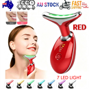 Rejuvenation Massager Neck Anti Wrinkle Face Beauty Device Skin Lifting Tighten Red