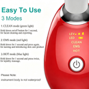 Rejuvenation Massager Neck Anti Wrinkle Face Beauty Device Skin Lifting Tighten Red