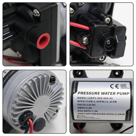 12v Replace SHURflo 4009 Water Pump & Twist on Filter for Caravan Boat Marine AU