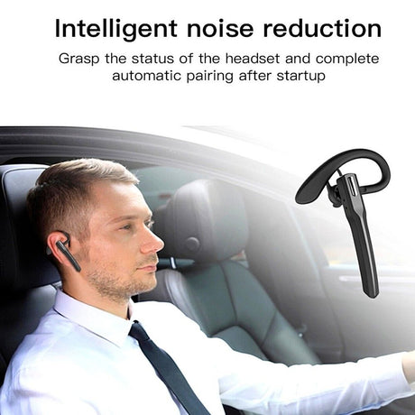 Bluetooth Wireless Headphones Business Trucker Handsfree Earpiece Headset Mic AU