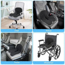 Memory Foam Seat Cushion Lumbar Support Ergonomic Back Support Office Car AAAAA