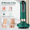 12 Levels Electric Cupping Massager Vacuum Suction GuaSha Anti Cellulite Beauty GREEN