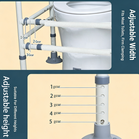 E-HOME Over Toilet Support Frame Safety Grab Aid Rail for Elderly Disabled AU