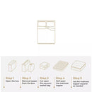5CM Bedding Luxury Pillowtop Mattress Topper Mat Pad Antibacterial and dust mite-resistant Single:92*188