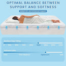 1500GSM Bamboo Mattress Topper Extra Thick 10CM Bed Topper King: 180 x 203 + 40 cm