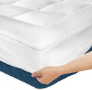 Luxury Mattress Topper Pillowtop Bedding Mat Pad Fitted Cover Underlay DOULBE