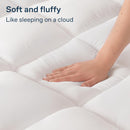 Luxury Mattress Topper Pillowtop Bedding Mat Pad Fitted Cover Underlay QUEEN