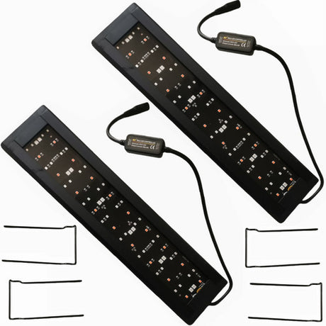 2Sets LED Light 40cm Full Spectrum Aquarium Lighting Aqua Plant Fish Tank Lamp 15W