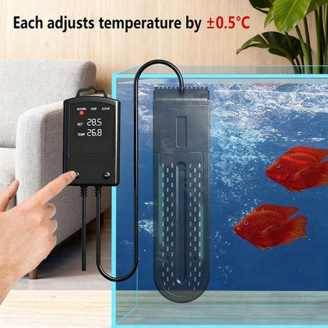 1200W Submersible Aquarium Thermostat LCD Digital Display Aqua Fish Tank Water Heater