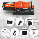 2500LBS Electric Winch Wireless Remote Synthetic Rope Wireless Remote ATV UTV BOAT