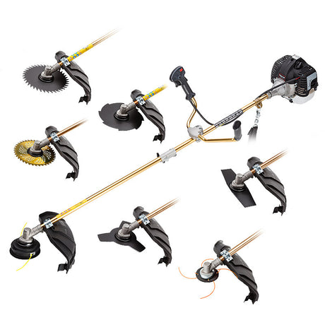 Baumr-AG 65CC Brushcutter Whipper Snipper Trimmer Brush Cutter Multi Pole Tool