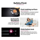 EuroChef 60cm 4 Zone Induction Cooktop, 7200W Electric, Dual Link Bridged Zone Hobs, Touch Controls