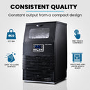 POLYCOOL Commercial Ice Maker Machine, up to 35kg/24hr, Timer & Self Cleaning Programs