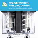 POLYCOOL 6L Double Tank Slushie Machine, Independent Digital Control Slushy Maker