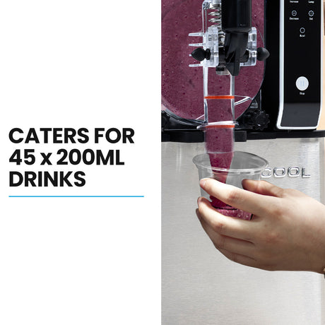 POLYCOOL 9L Triple Tank Slushie Machine, Independent Digital Control Slushy Maker