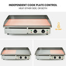 THERMOMATE Commercial Electric Griddle TH-G05, 4400W 73x37cm Flat Cooking Surface
