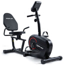 PROFLEX Magnetic Recumbent Exercise Bike, LCD Display, Heart Rate Sensors, Adjustable Seat, 8-Level Resistance, Comfortable Seated Home Cardio Fitness Machine