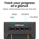 PROFLEX Electric Walking Pad Under Desk Treadmill, Compact Foldable Size, Tablet Holder, LCD Display, Walk or Light Jog